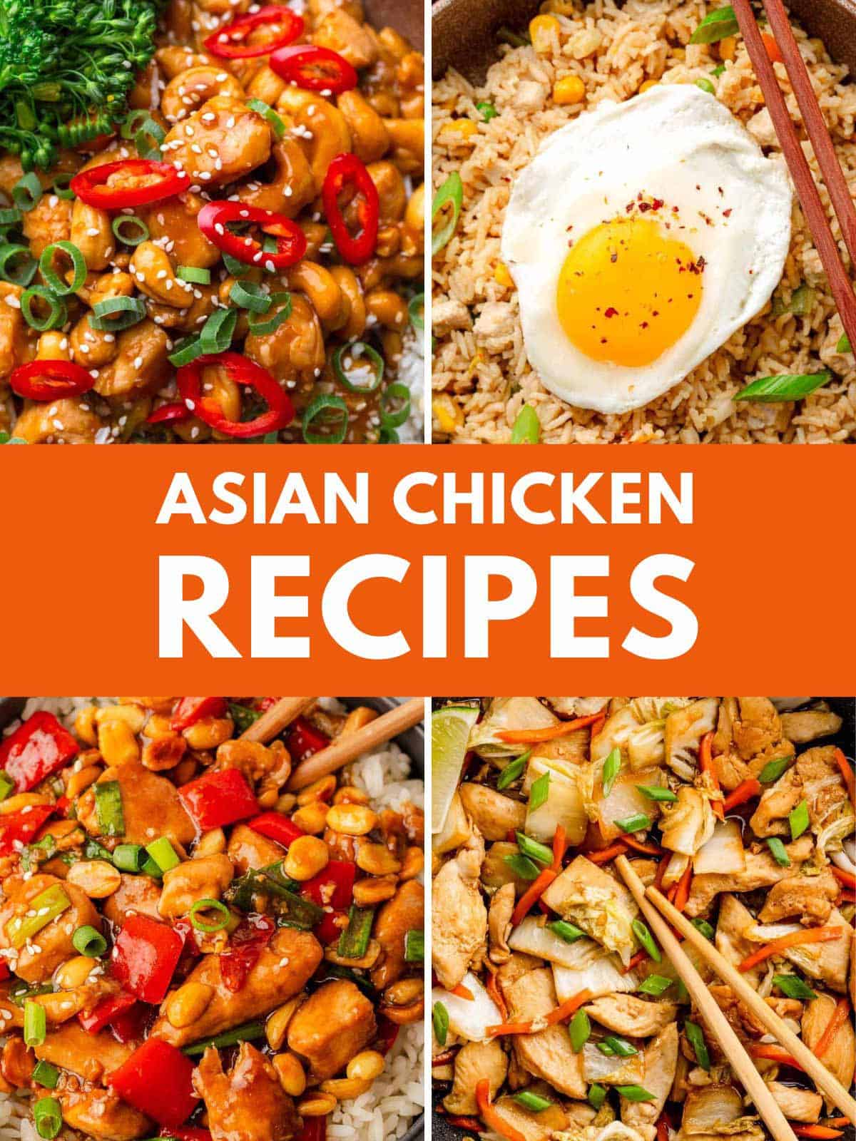 Asian chicken recipes for dinner.