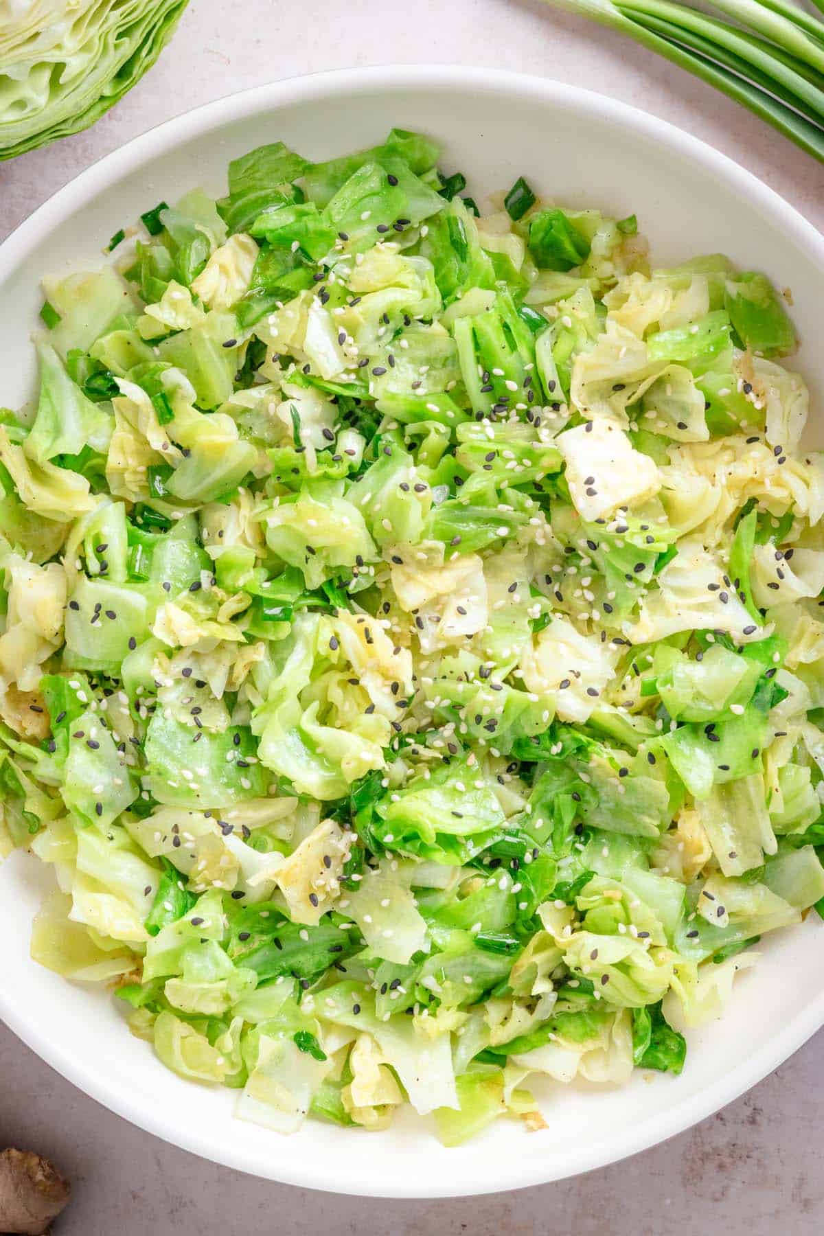 asian stir fried cabbage