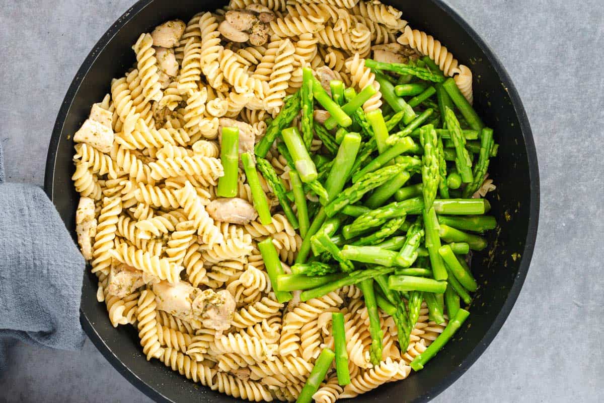 lemon asparagus chicken pasta