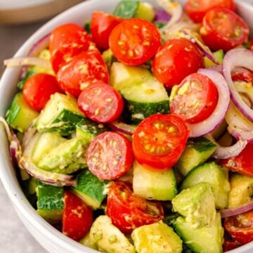 Avocado Salad with Tomatoes.