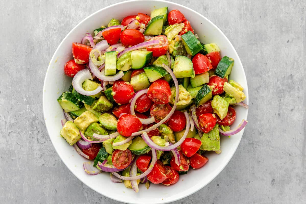 Avocado Salad Ingredients.