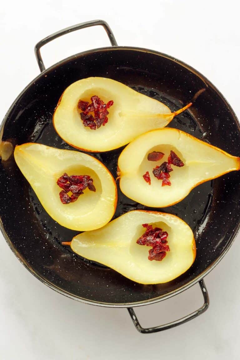 Simple Baked Pears With Honey and Blue Cheese