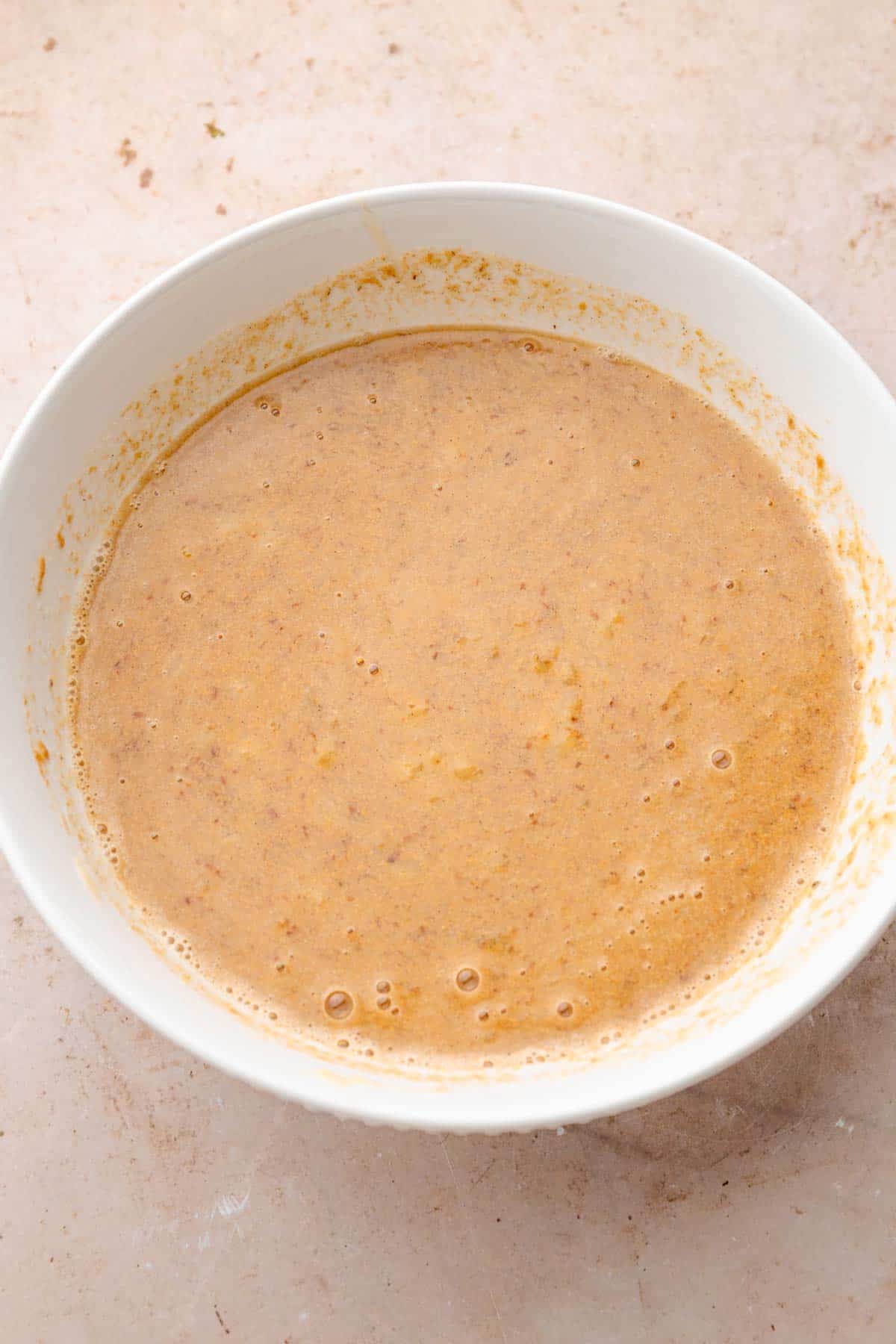 Baked oatmeal batter.