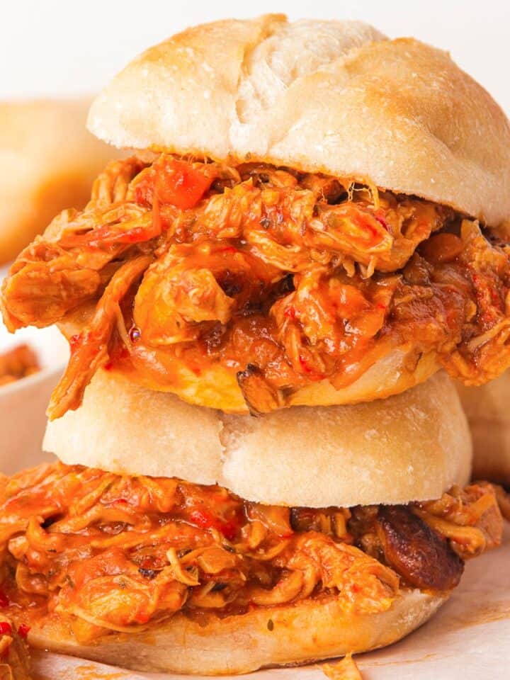 BBQ pulled pork sandwiches.