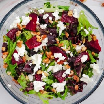 beet goat cheese salad.