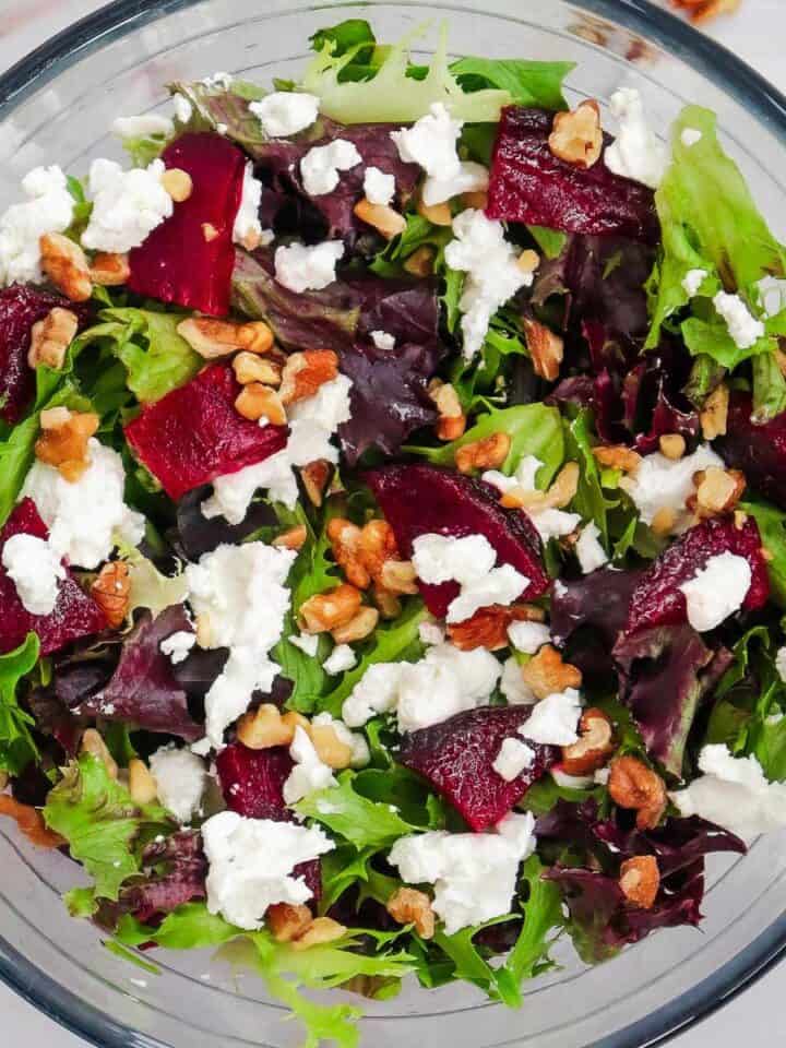 beet goat cheese salad.
