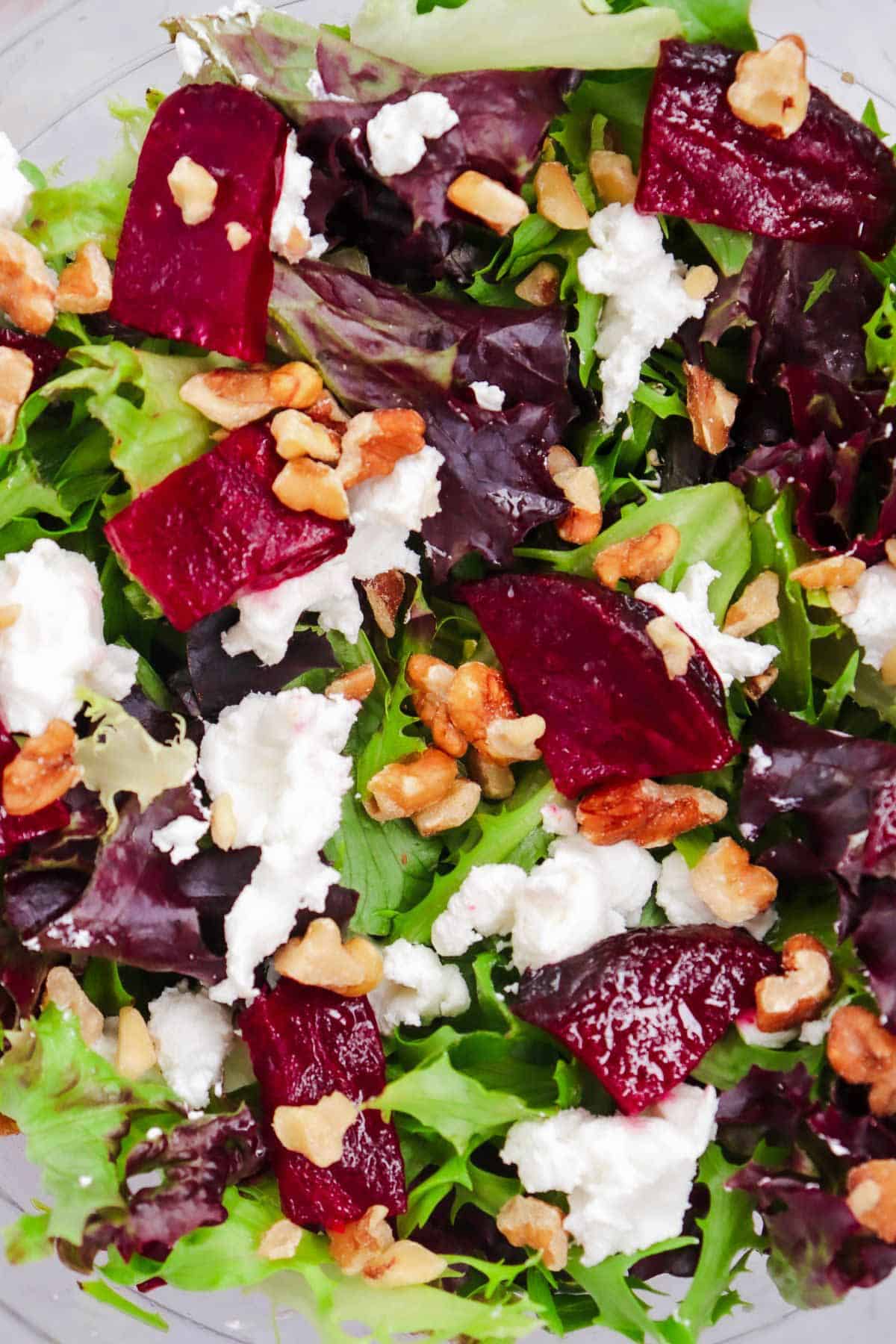 beet goat cheese salad.