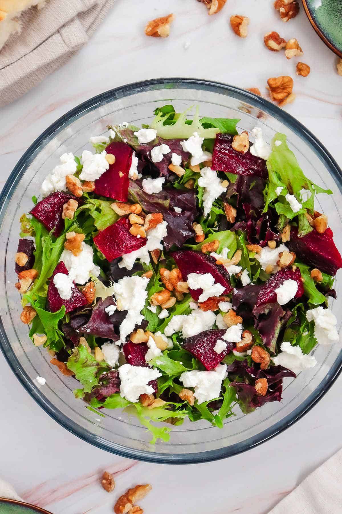 beet goat cheese salad.