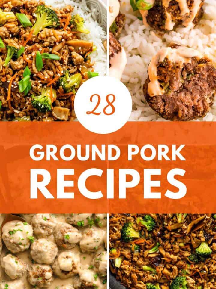 Ideas on what to make with ground pork for dinner.