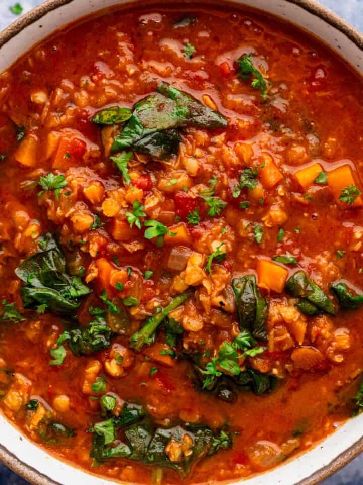 best lentil stew bowl.