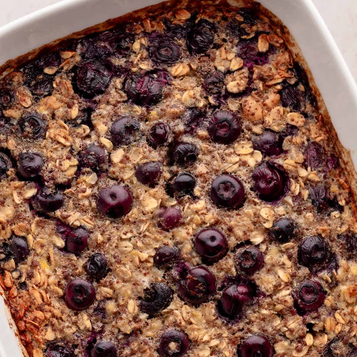 blueberry baked oatmeal.