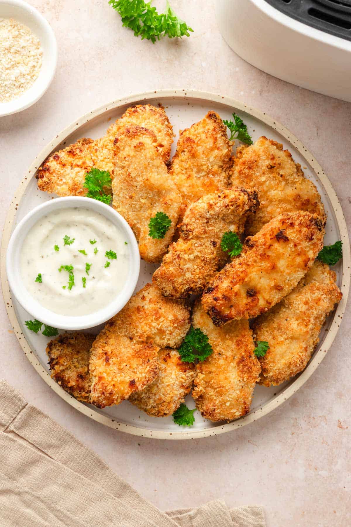 air fryer breaded chicken tenders.