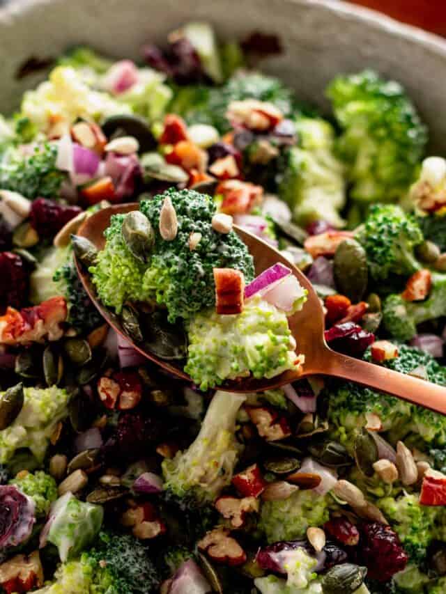 broccoli salad without bacon.