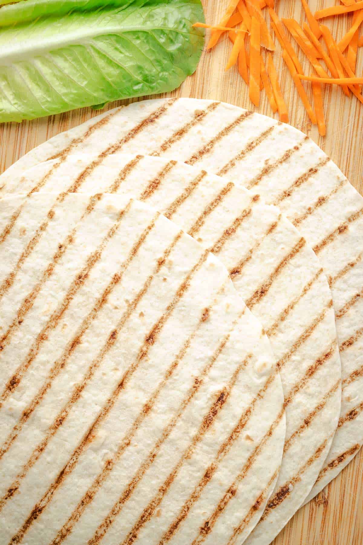 Grilled tortillas.