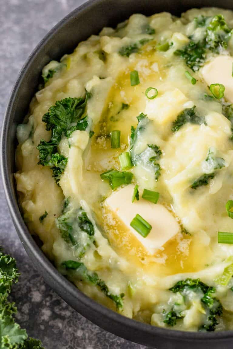 Cabbage and Potatoes (Colcannon-Irish Mashed Potatoes) - The Yummy Bowl