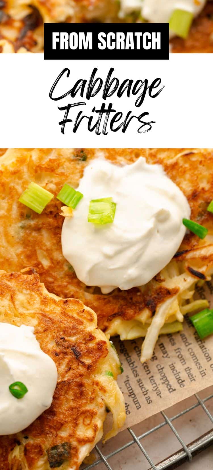 Savory cabbage pancakes.