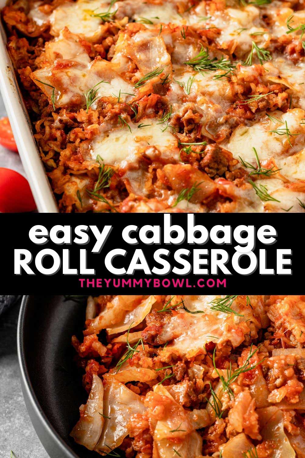 Lazy Cabbage Roll Casserole With Ground Beef The Yummy Bowl