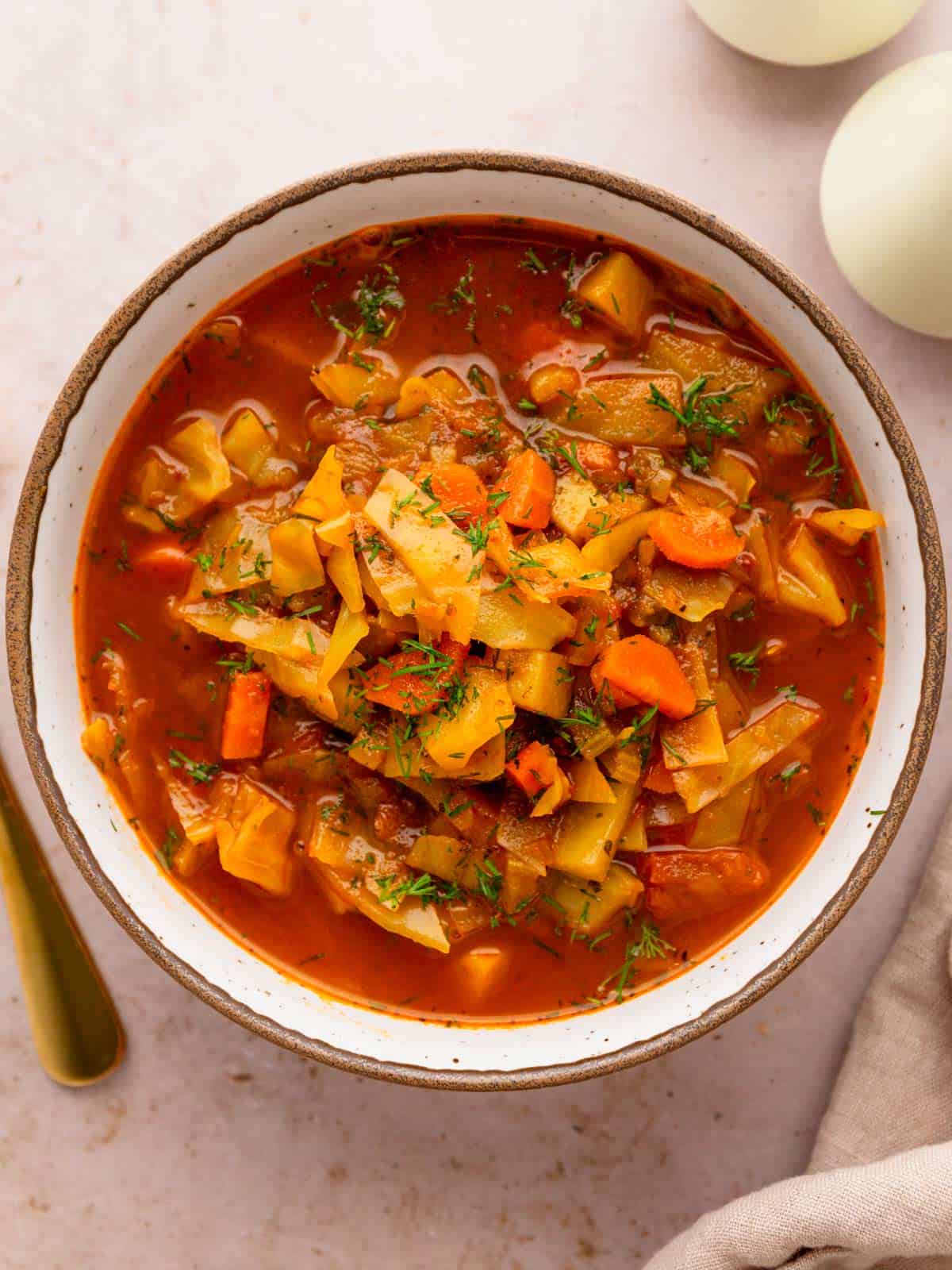Detox Cabbage Soup - The Yummy Bowl