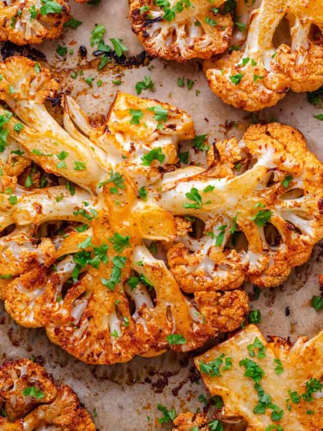 Roasted Cauliflower Steaks.