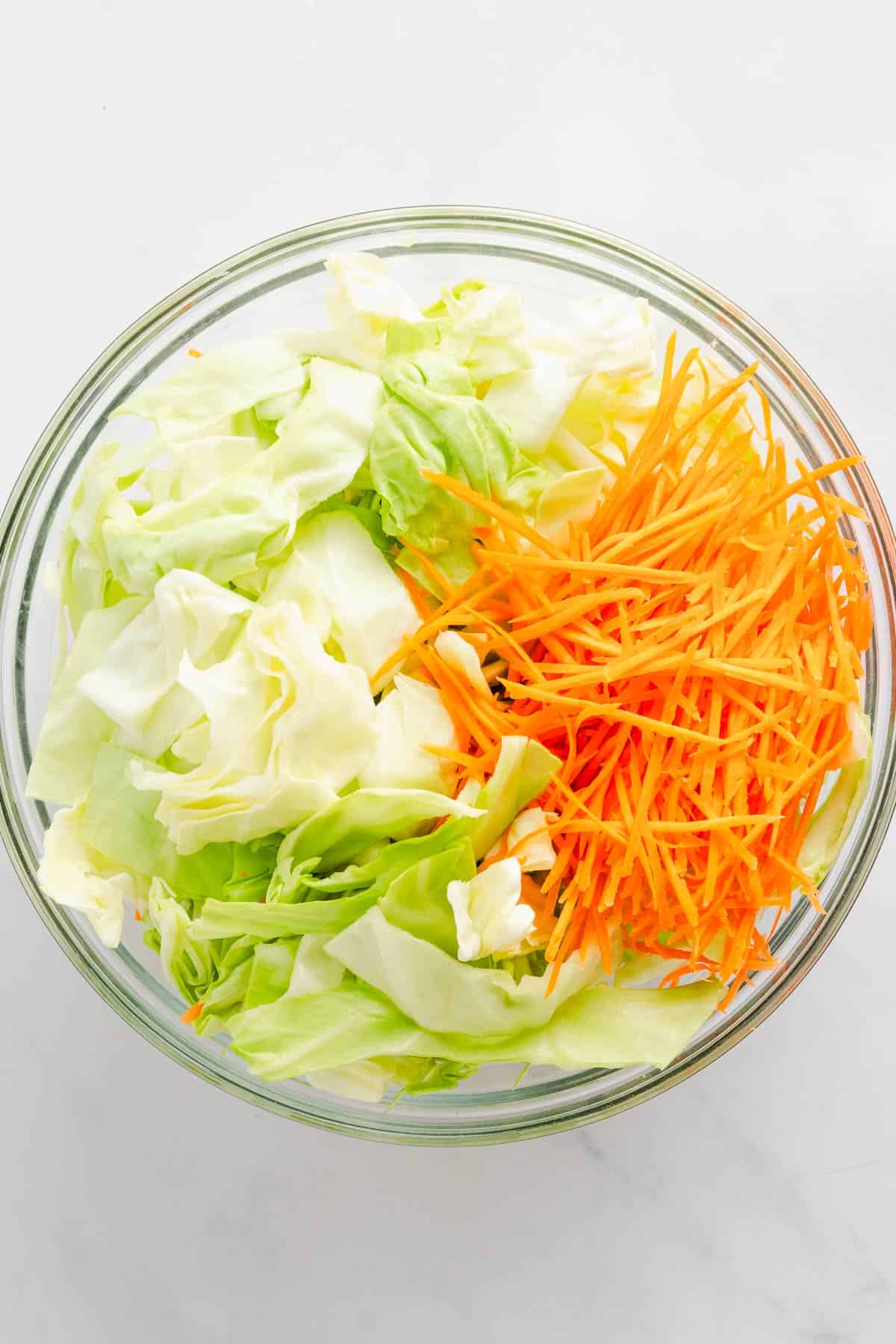 vegetables in a bowl for stir fry.