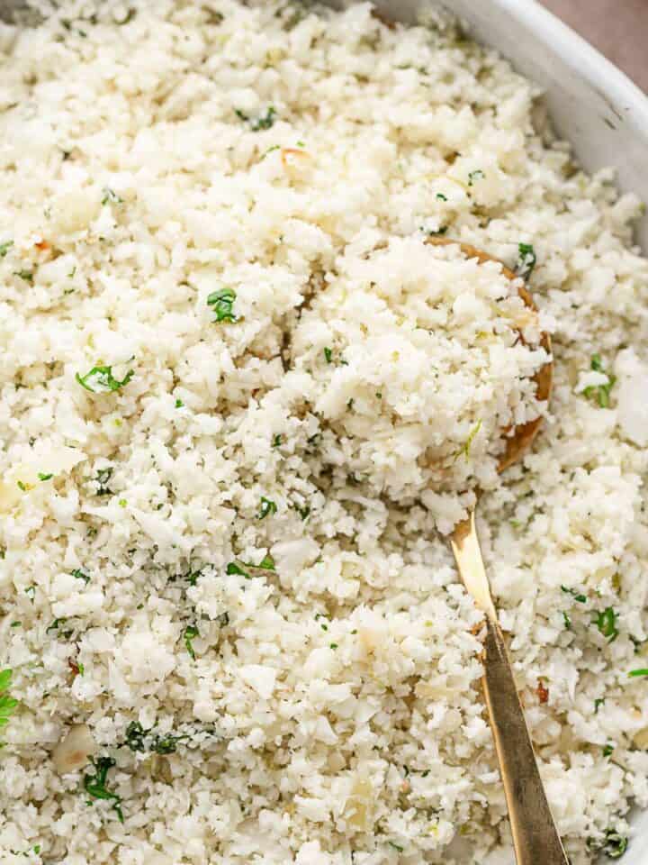 cauliflower rice.