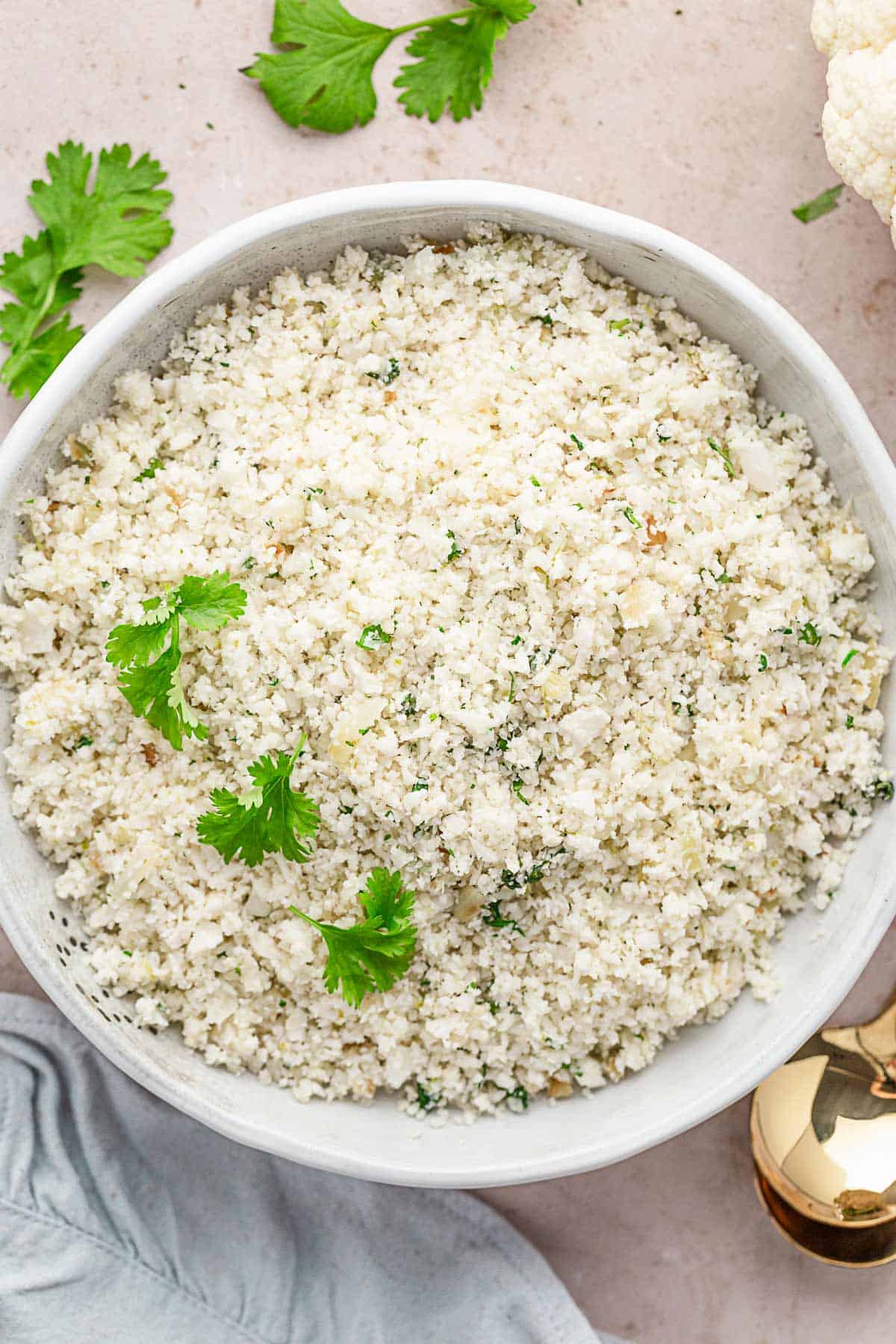 flavored cauliflower rice.