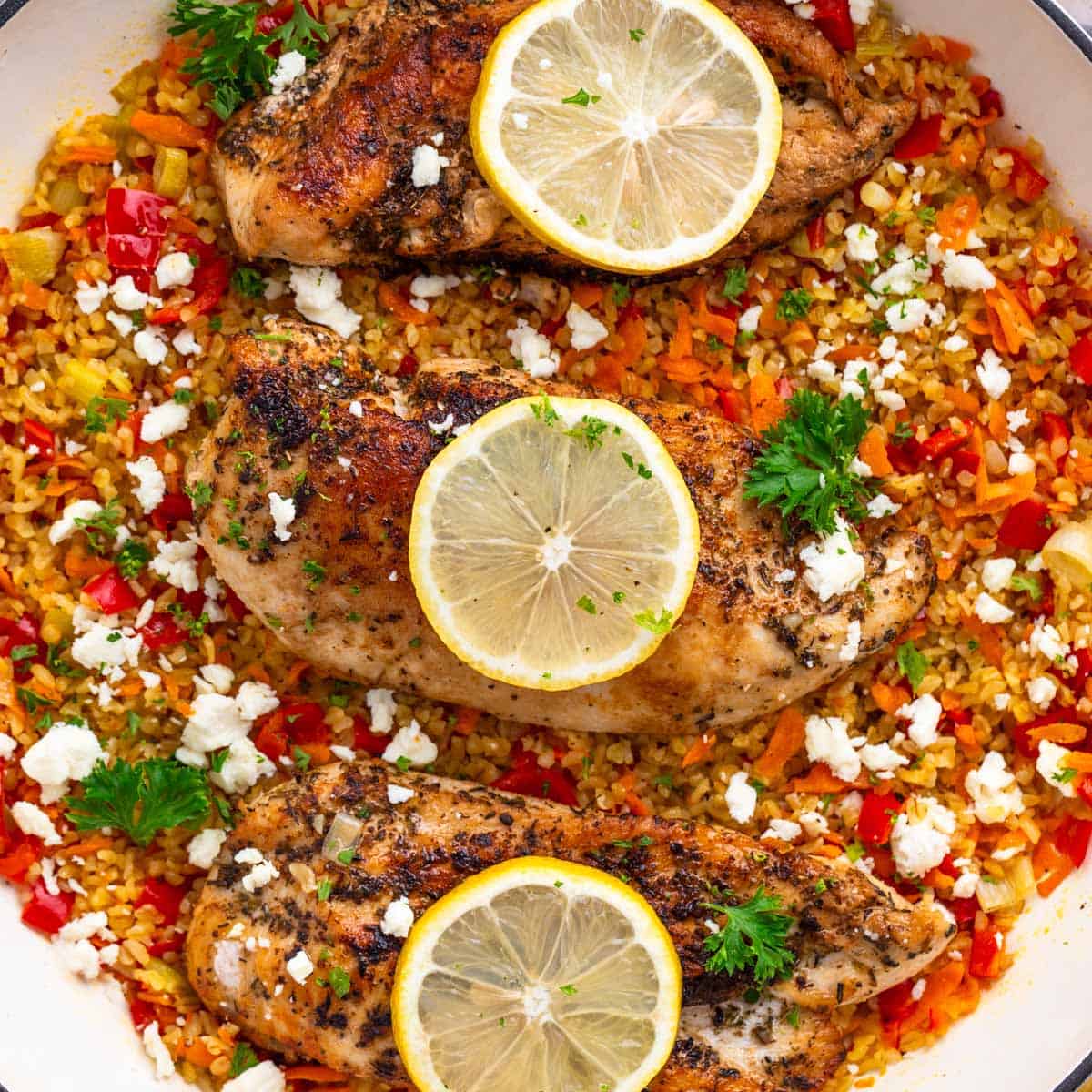 chicken bulgur pilaf