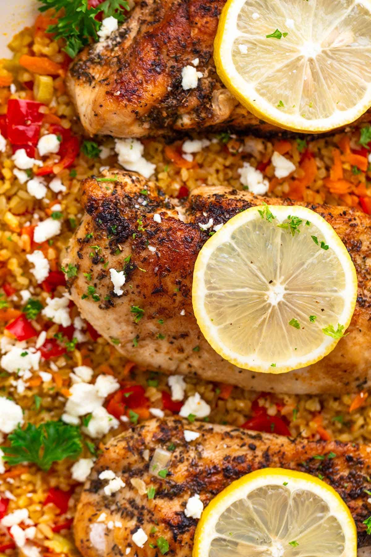 chicken bulgur pilaf