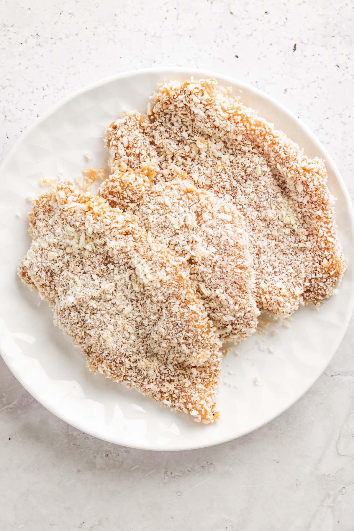 Crispy chicken cutlets.