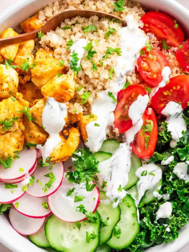 Chicken Quinoa Bowls.