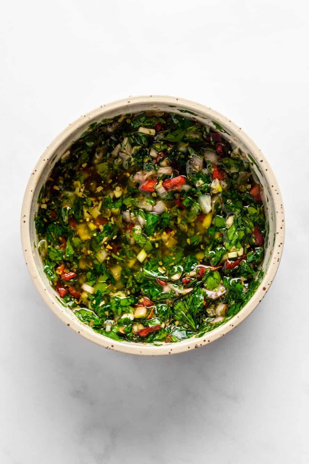 Easy Parsley Chimichurri Sauce (Great Sauce For Fish)
