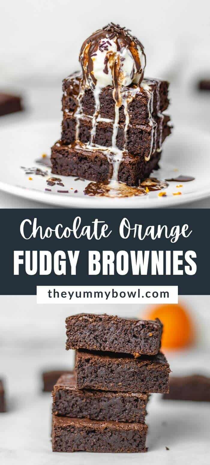 Chocolate Orange Brownies (Vegan, Gluten Free)