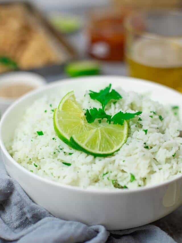 Lime Cilantro Rice - The Yummy Bowl