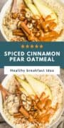 Spiced Pear Porridge Vegan
