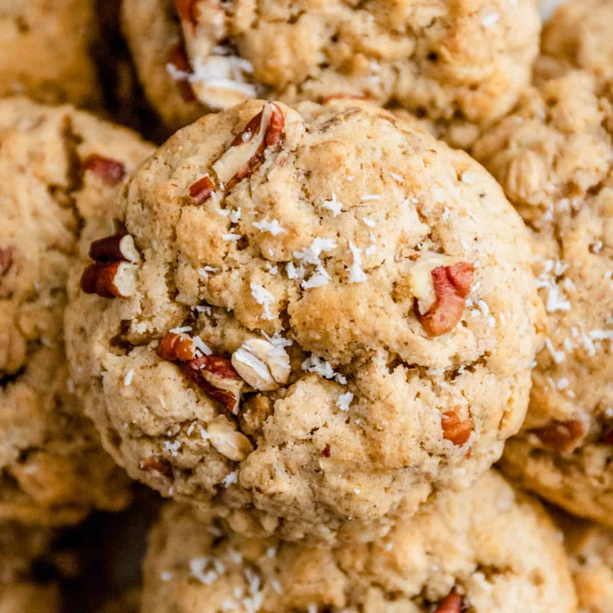 Coconut Oatmeal Pecan Cookies