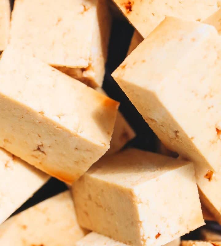 Marinated Tofu Cubes.