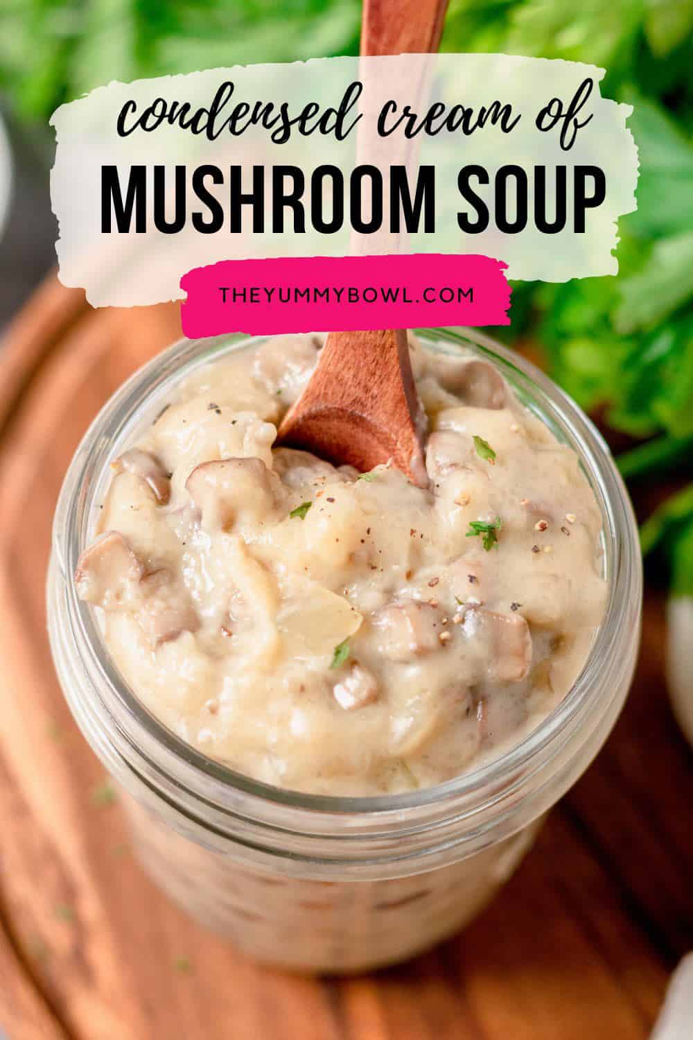 Cream Of Mushroom Soup Campbell S Copycat The Yummy Bowl   Cream Of Mushroom Soup Pinterest 