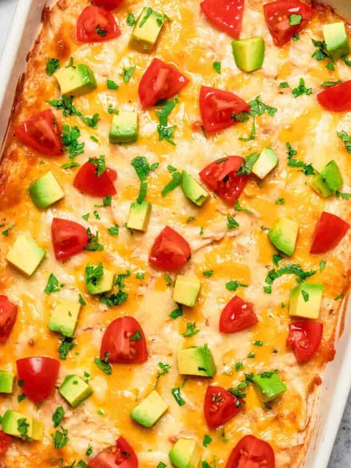 chicken enchilada casserole.