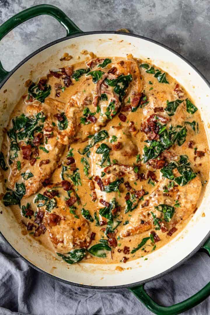 Easy Creamy Tuscan Chicken Skillet Recipe