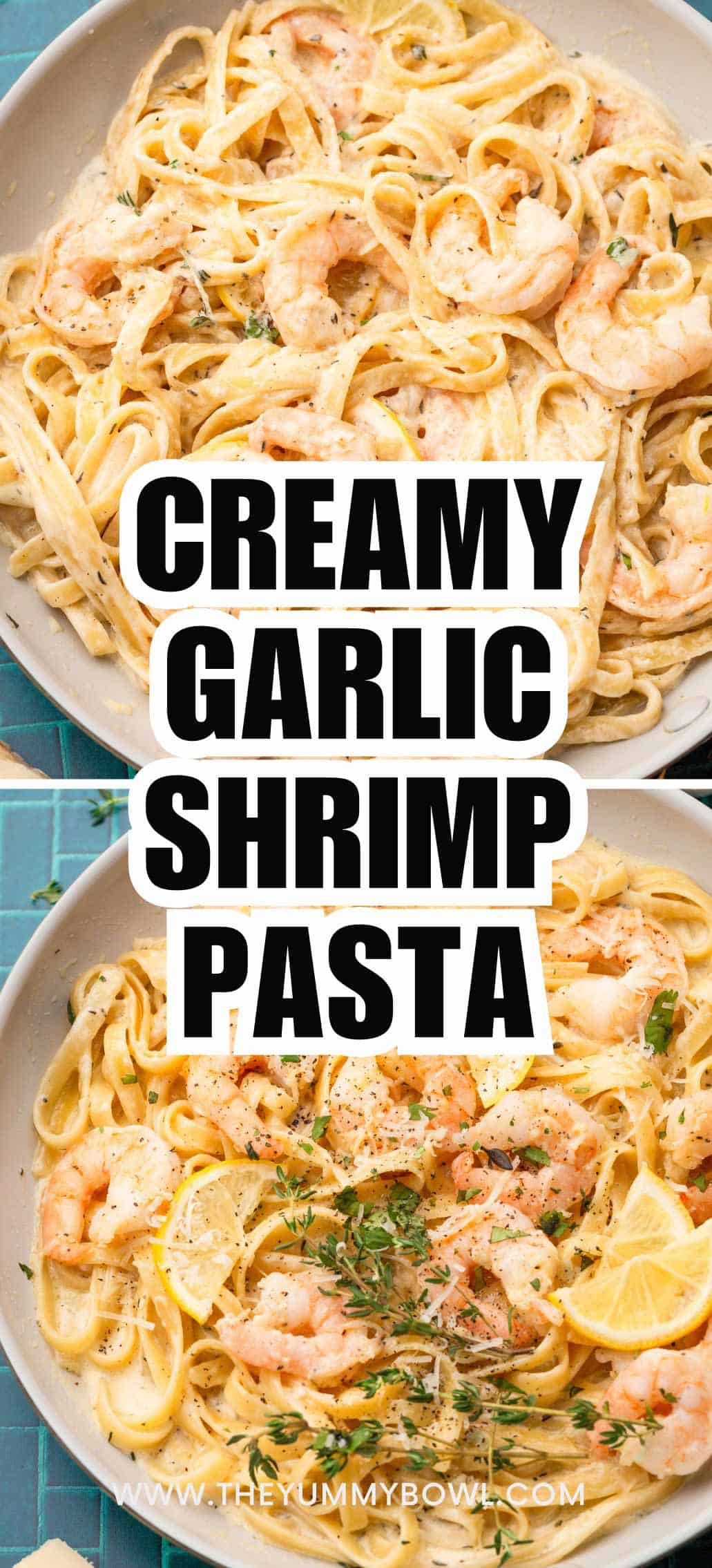 One-Pan Creamy Garlic Shrimp Pasta