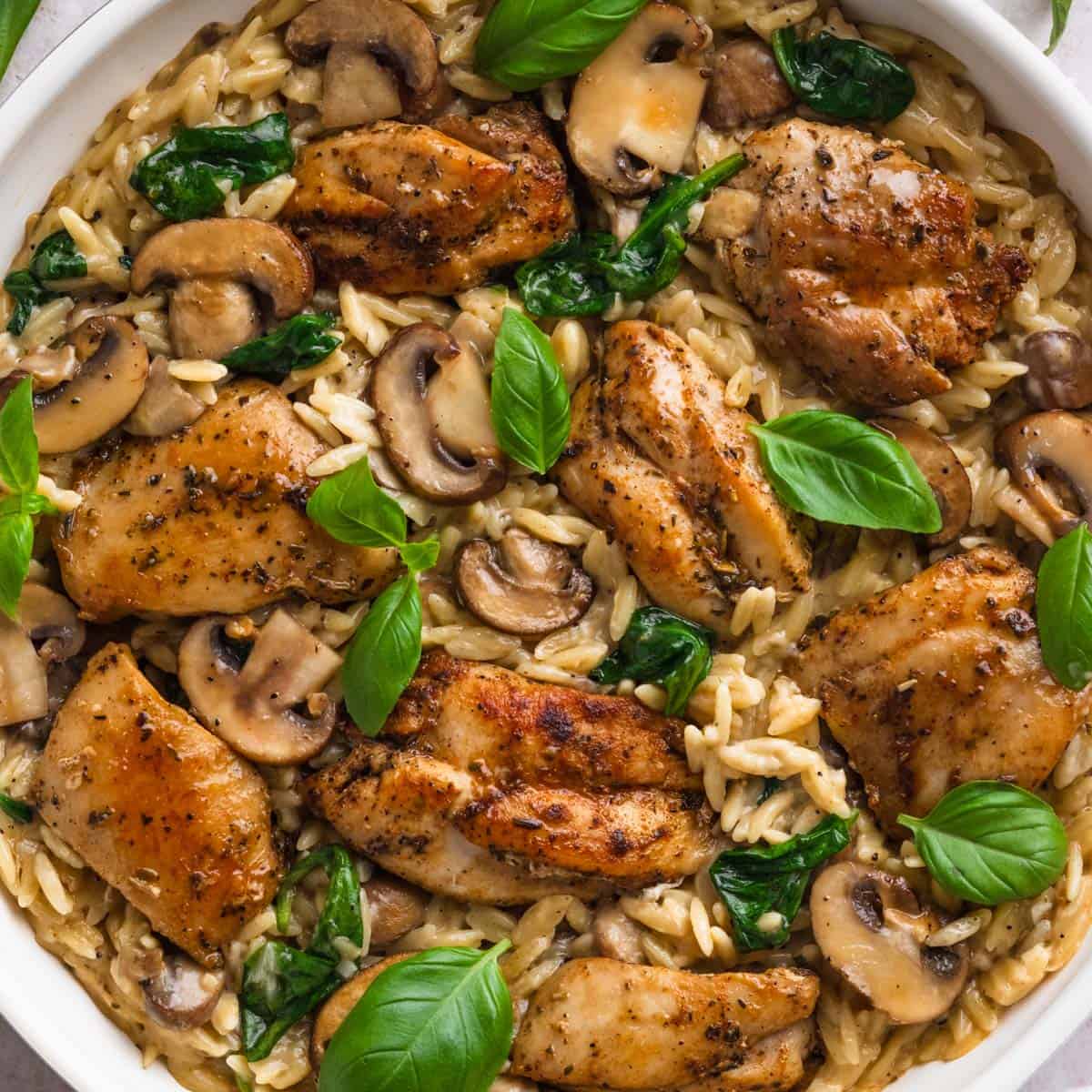 30-Minute Creamy Chicken Orzo Skillet (One-Pot Comfort Food)