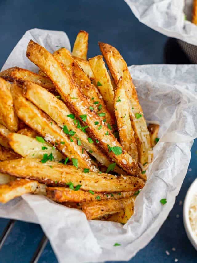 Air Fryer French Fries Parmesan-5