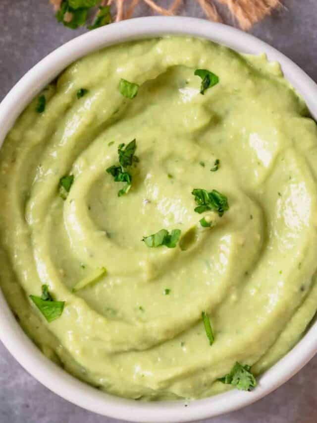 Avocado Crema With Jalapeno