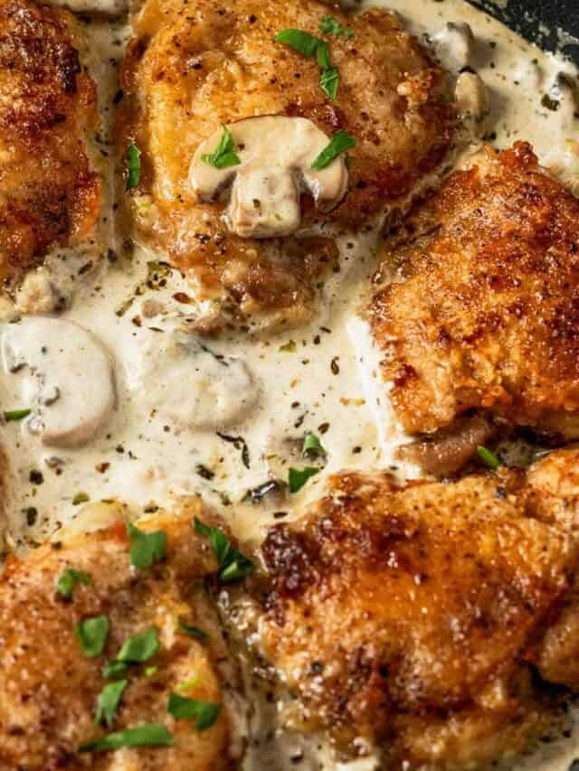 Creamy Mushroom Chicken Thighs