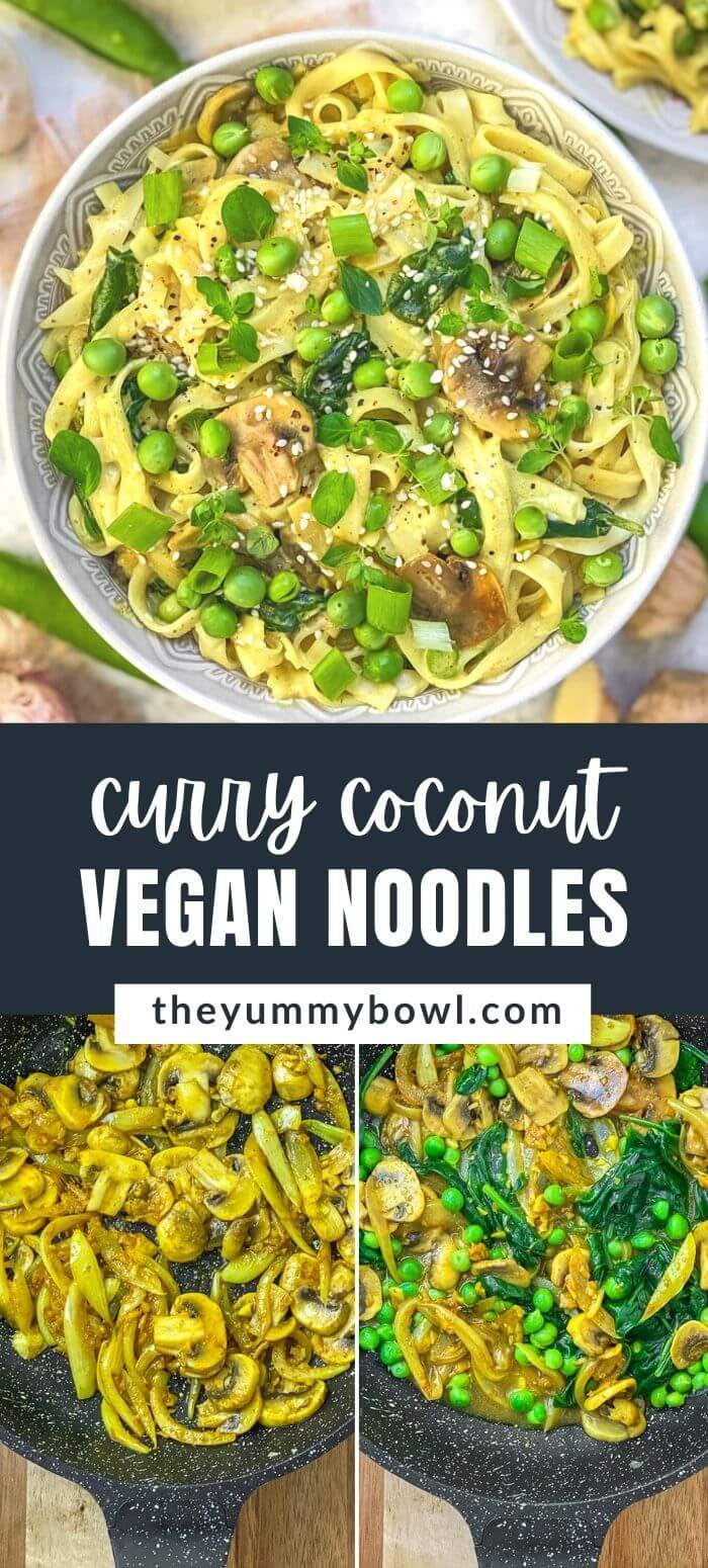 One-Pot Curry Coconut Noodles (Vegan, Gluten Free)
