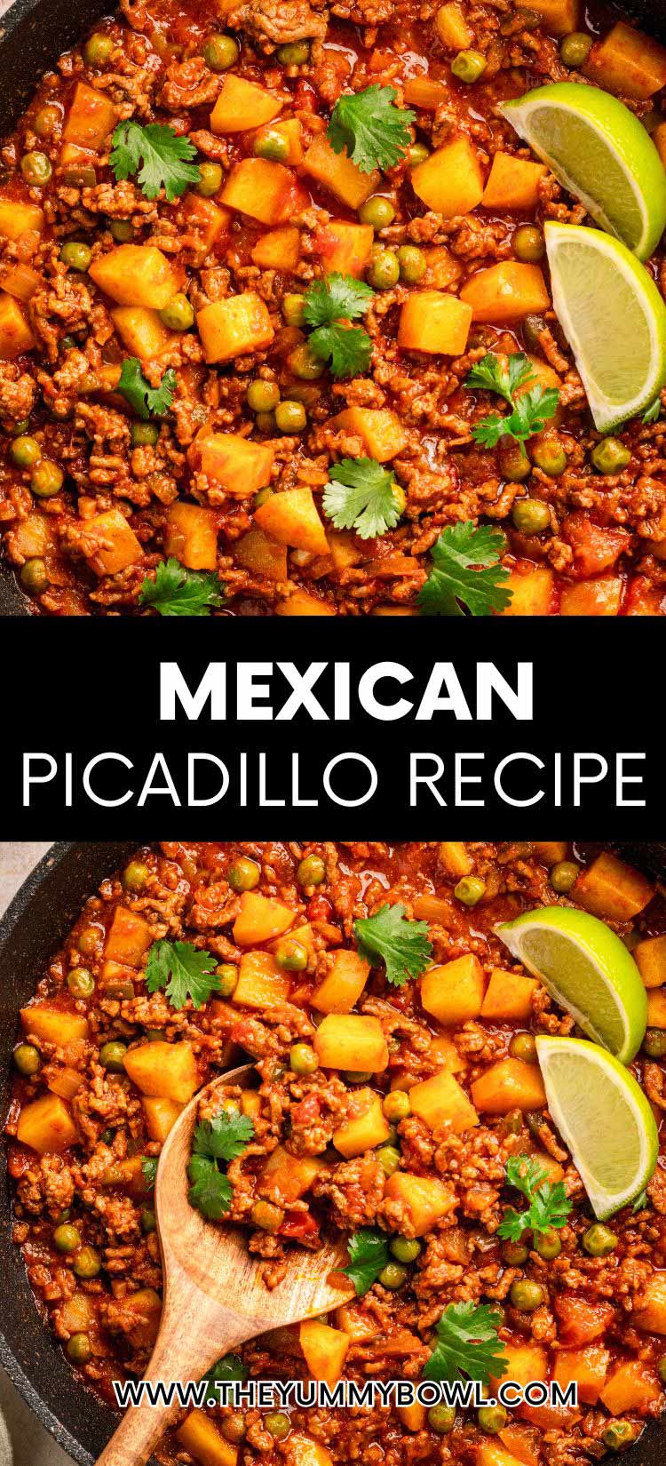 Mexican Picadillo recipe with potatoes.