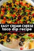 cream cheese taco dip