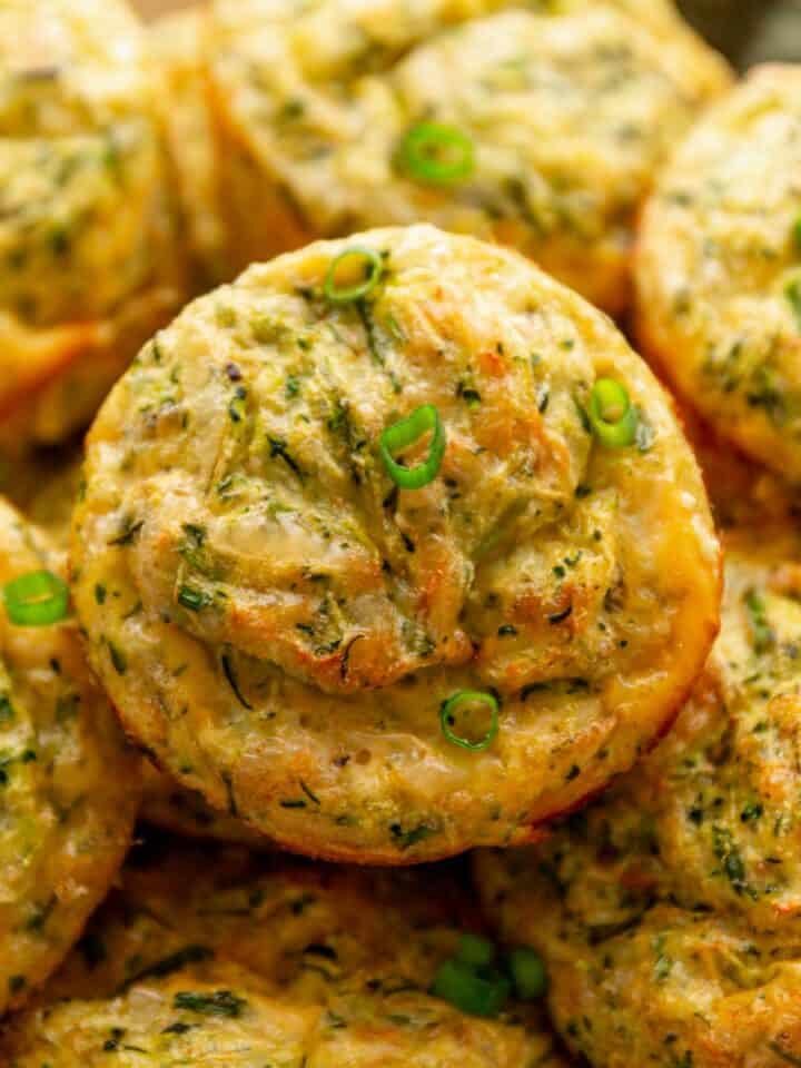 a bunch of egg bites in a bowl.