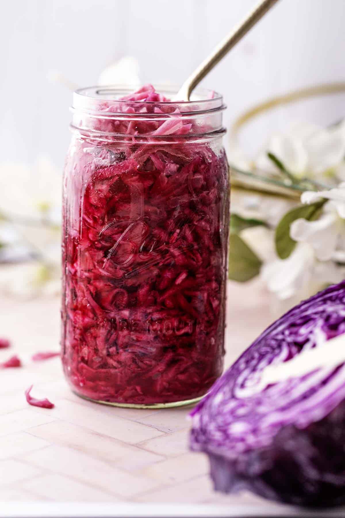 Fermented Red Cabbage.