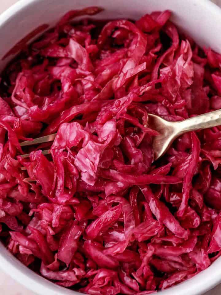 Fermented Red Cabbage.